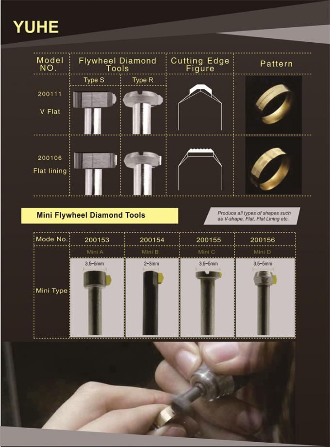 V Style 2.0mm 135 Degree Flywheel Diamond Tools 4